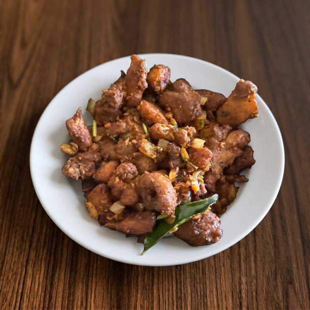 Vellulli Karam Chicken.