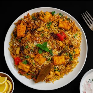 Ghee Roast Paneer Biryani